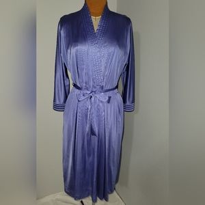 Vintage Vanity Fair wrap purple/blue robe  Sz L